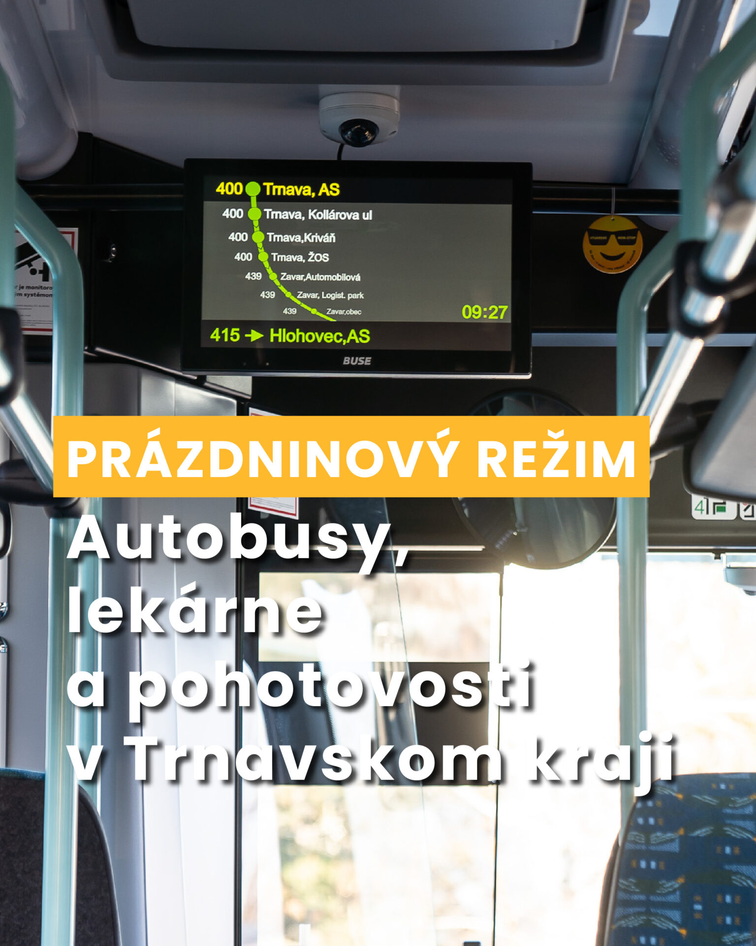 Ako pôjde autobus cez prázdniny? Ako budú fungovať lekárne a pohotovosti?