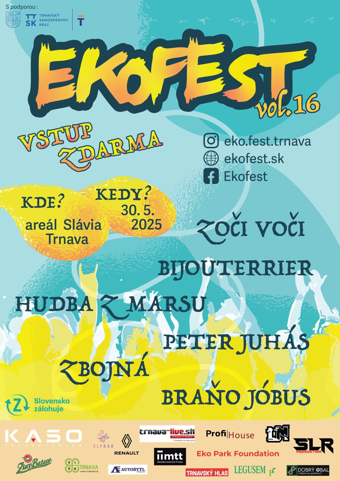 Ekofest 2025 vypukne 30. mája na Slávii v Trnave