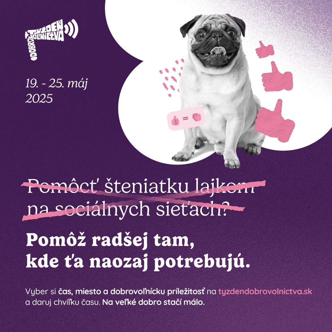 Hľadajú sa dobrovoľníci na Týždeň dobrovoľníctva