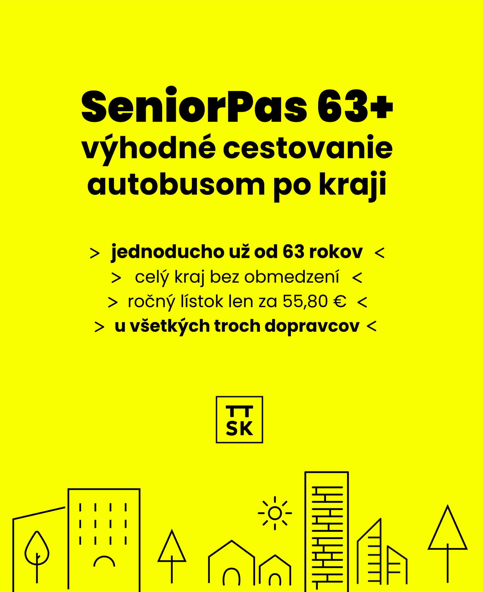 Obyvatelia kraja vo veku 63 a viac rokov budú cestovať regionálnymi autobusmi výhodnejšie, kraj zavádza nový typ predplatného lístka