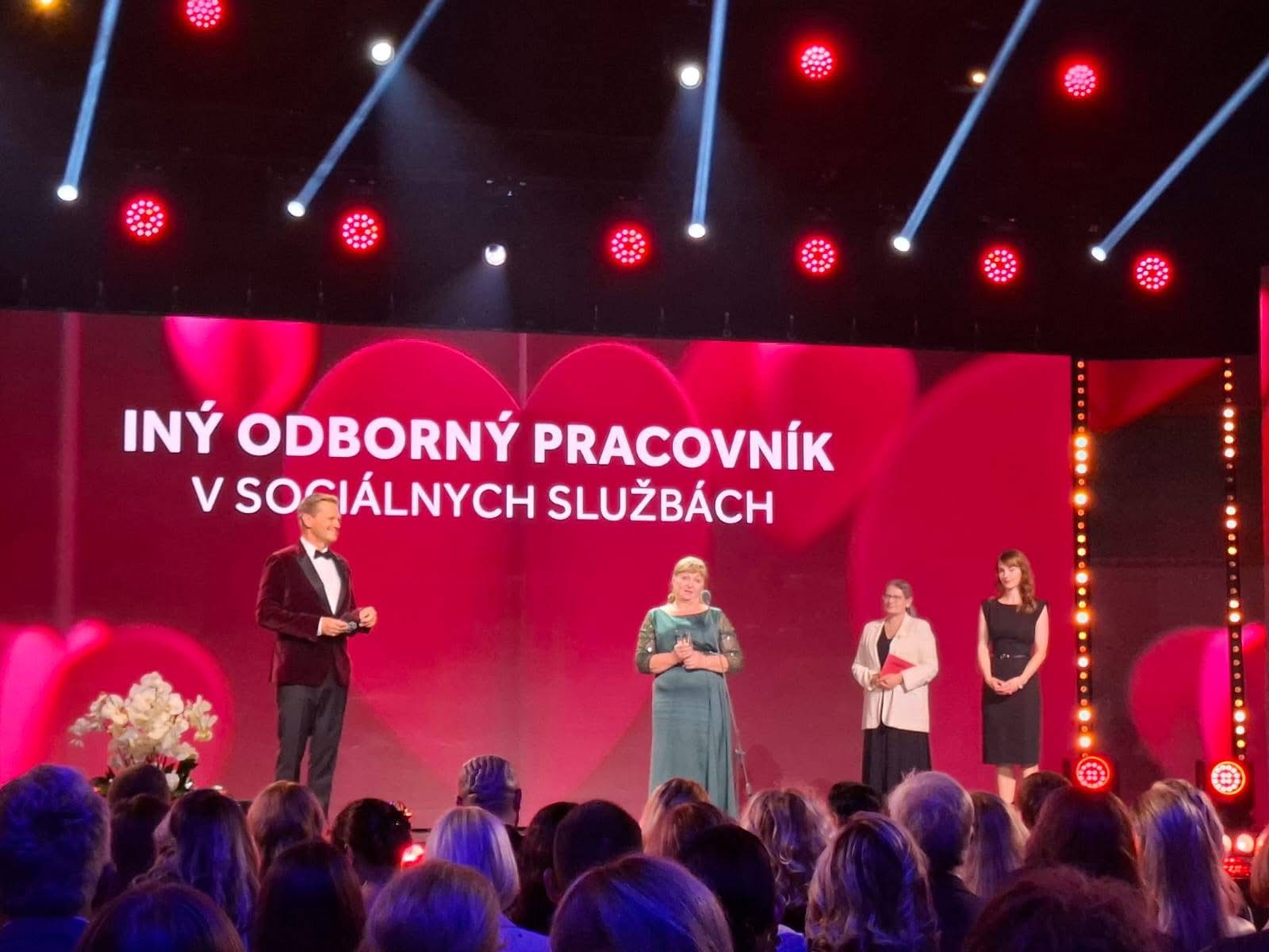 Zamestnankyňa župného zariadenia sociálnych služieb získala prestížne ocenenie Dobré srdce 2025