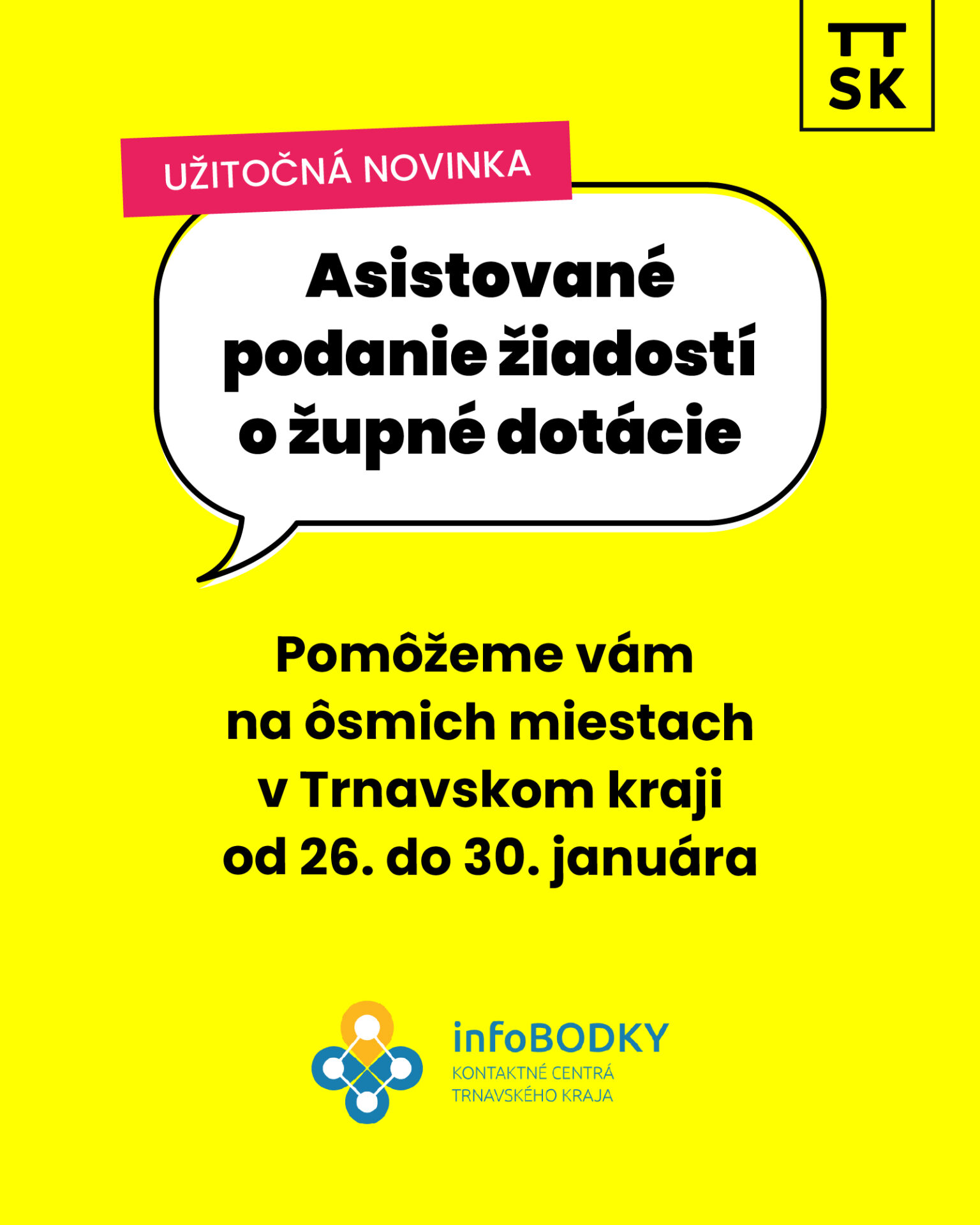 Trnavská župa prináša užitočnú novinku pre žiadateľov o dotácie, ponúkne asistované podávanie žiadostí