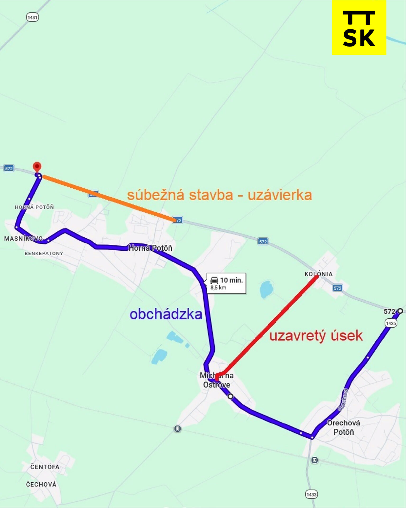 Aj počas leta pokračuje Trnavská župa v modernizácii ciest. Najnovšie začala rekonštrukcia na juhu kraja