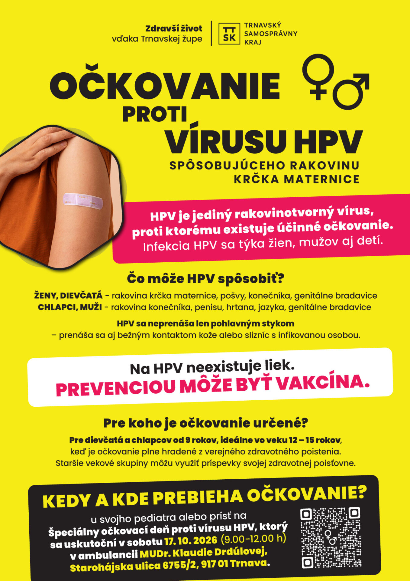 Jesenné očkovanie proti vírusu HPV