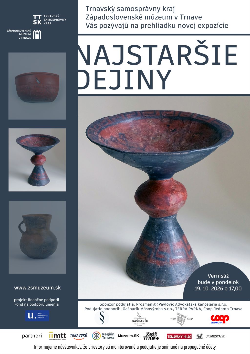 Západoslovenské múzeum otvára novú expozíciu Najstaršie dejiny